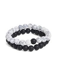 White and black Pearl bracelet